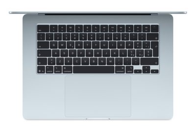 NB APPLE MACBOOK AIR 15'M4 10+10 24/512 CELESTE <span>MC7D4T//A</span> - immagine 2