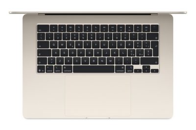 NB APPLE MACBOOK AIR 15' M4 10+10 24/512 GALAS <span>MC6K4T//A</span> - immagine 2