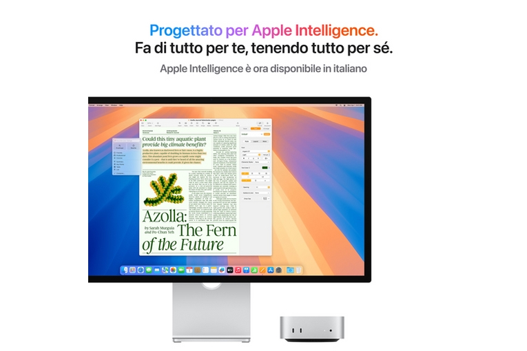 PC APPLE MAC MINI M4 10+10C+N/24GB/512SSD <span>MCYT4T//A</span> - immagine 4