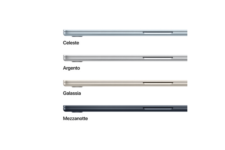 NB APPLE MACBOOK AIR 15'M4 10+10 16/256 CELESTE <span>MC7A4T//A</span> - immagine 3
