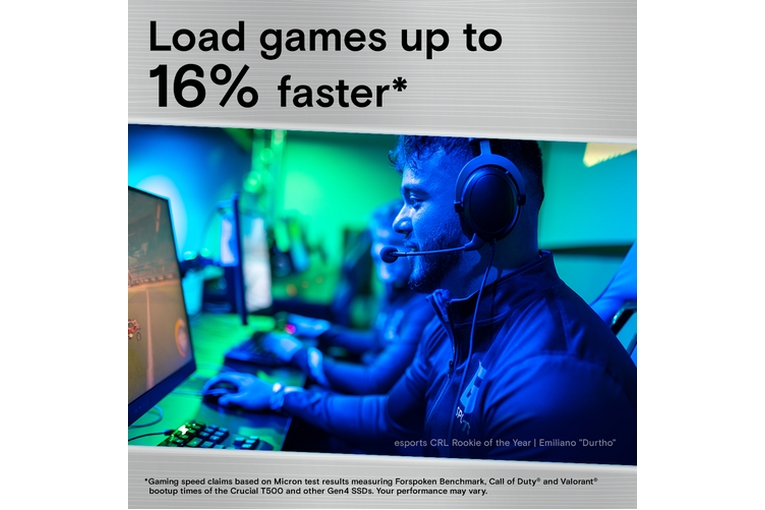 SSD CRUCIAL T500 2TB M.2 NVME PCIE-4.0X4 <span>CT2000T500SSD8</span> - immagine 3