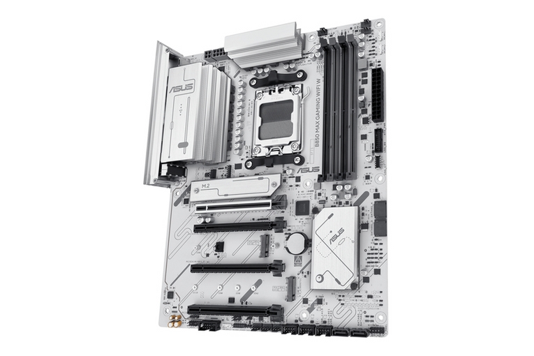 SCHEDA MADRE MB ASUS B850 MAX GAMING WIFI W AM5 4XDDR5 WHITE <span>90MB1M10-M0EAY0</span> - immagine 4