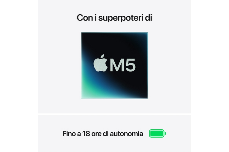 NB APPLE MACBOOK AIR 15' M5 10C+10GPU 16GB/512GB SSD STARLIGHT <span>MDVD4T//A</span> - immagine 4