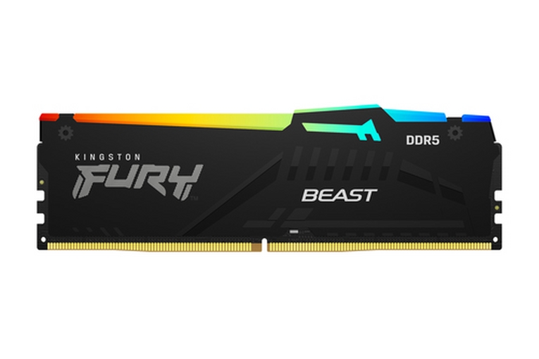 RAM KINGSTON DDR5 16GB(2x8) 5200MHZ FURY BEAST RGB <span>KF552C40BBAK2-16</span> - immagine 3
