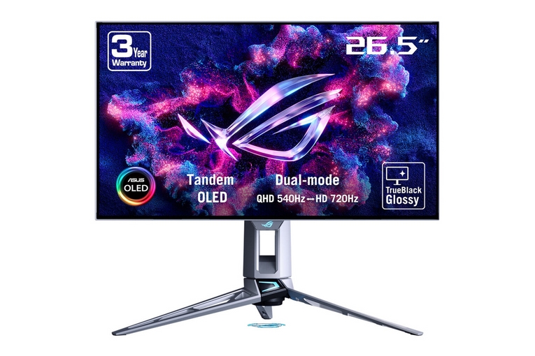 MONITOR ASUS ROG SWIFT OLED GAMING PG27AQWP-W 27' WQHD 540HZ SILVER <span>90LM0CF2-B01971</span>